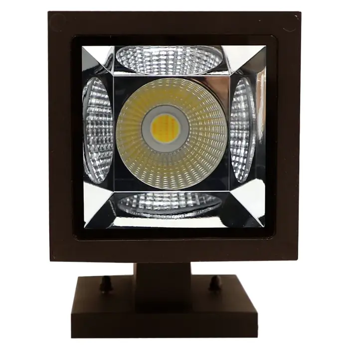 Westgate MFG WMCS5-UDL-MCT-BR-DD - 5in 3CCT-Selectable LED Outdoor Square Cylinder Up/Downlight, 40W, Bronze
