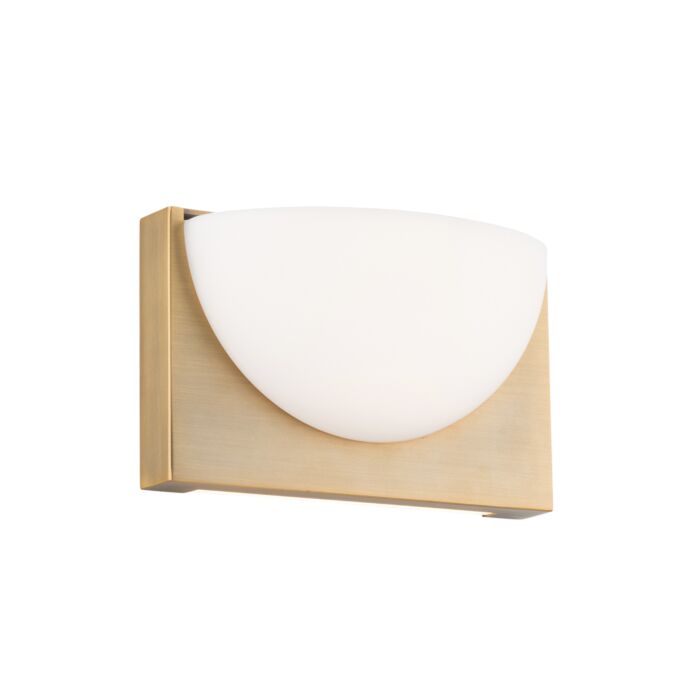 WAC WS-27010-AB Mylie Bath & Wall Light 3000K - Aged Brass Finish Sconce