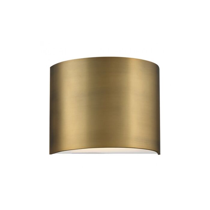 WAC WS-30907-AB Pocket 7" Wall Sconce 3000K - Aged Brass Finish Sconce