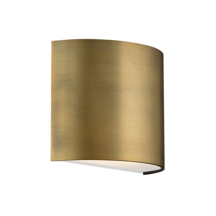 WAC WS-30907-AB Pocket 7" Wall Sconce 3000K - Aged Brass Finish Sconce