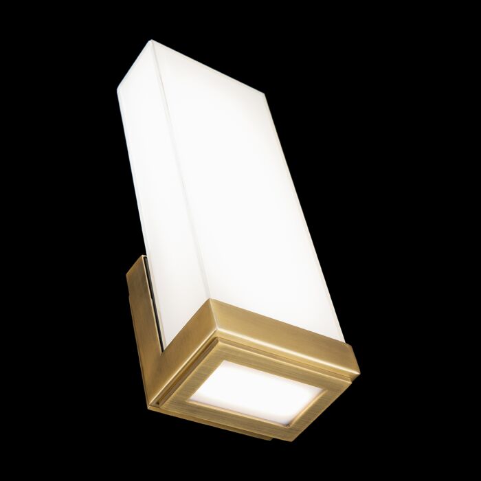WAC WS-43114-27-AB Coltrane Wall Sconce - Aged Brass Finish Sconce