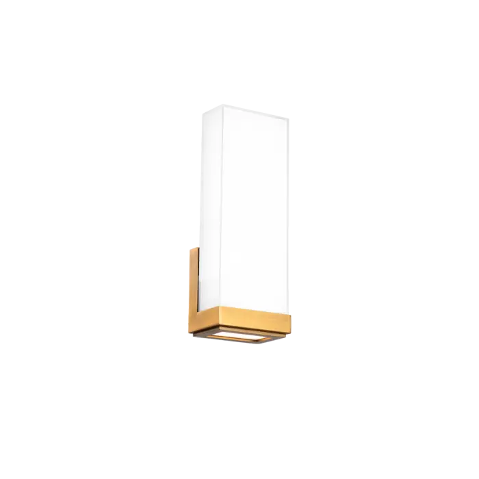 WAC WS-43114-27-AB Coltrane Wall Sconce - Aged Brass Finish Sconce