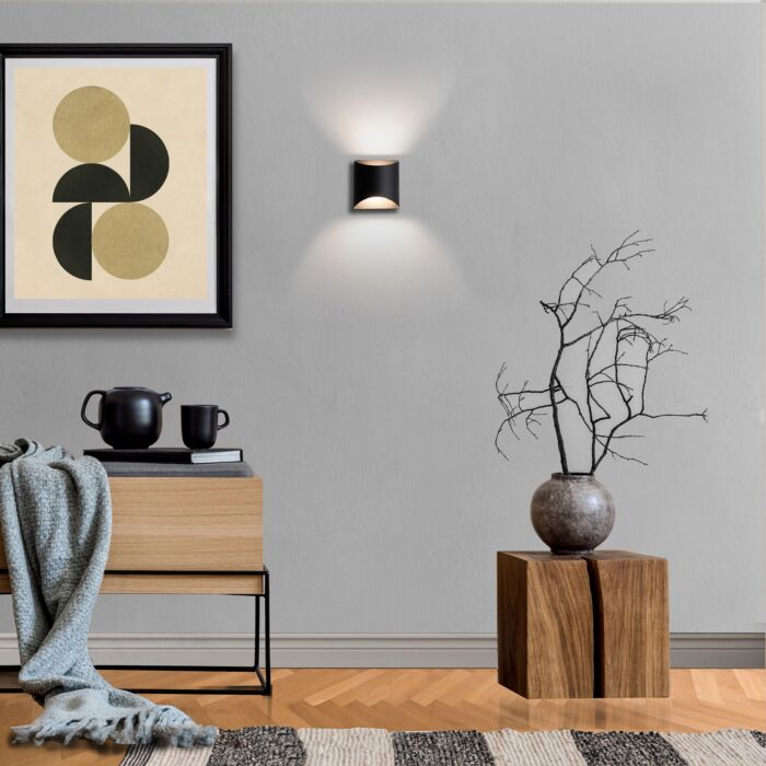WAC WS-55206-27-BK Duet Wall Sconce - Black Finish Sconce
