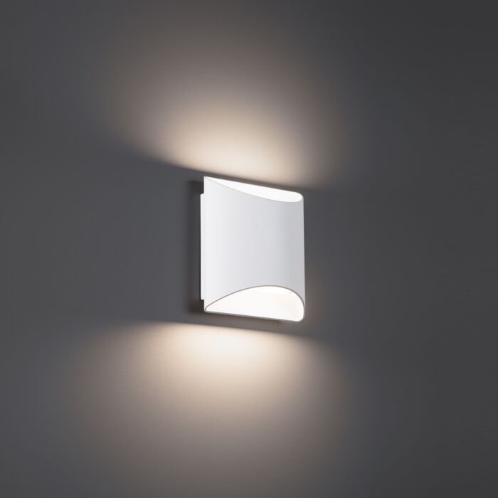 WAC WS-55206-27-WT Duet Wall Sconce - White Finish Sconce