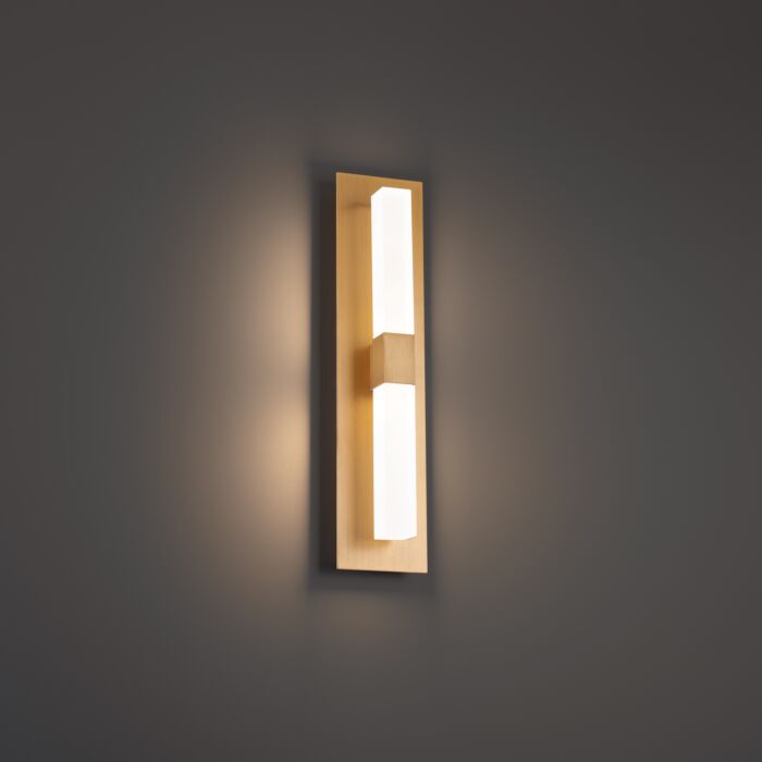 WAC WS-61216-AB Camelot Wall Sconce 3000K - Aged Brass Finish Sconce
