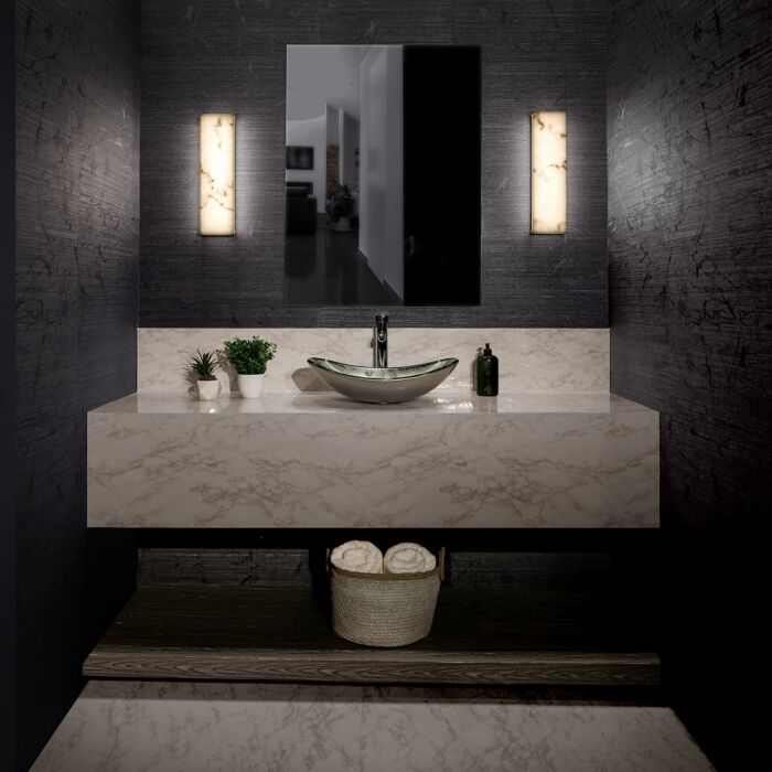 WAC WS-65128-WT Museo Bathroom Vanity & Sconce 3000K - White Finish Sconce