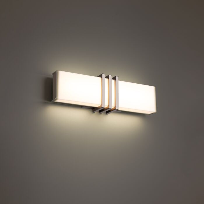 WAC WS-75318-BN Minibar Bathroom Vanity & Sconce 3000K - Brushed Nickel Finish Sconce