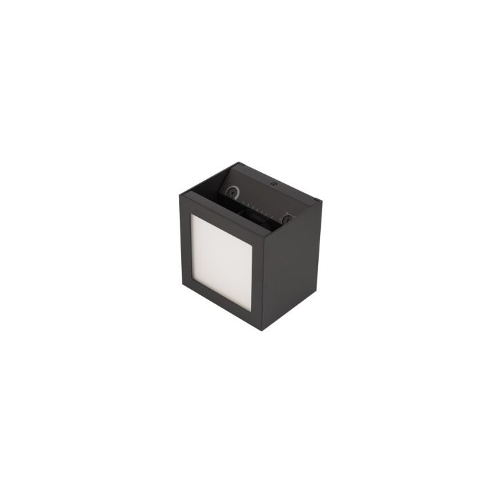 WAC WS-W230505-CS-BK Window Wall Sconce (With Front Panel Light) - Black Finish Sconce
