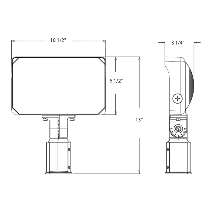 RAB Lighting X34LW - 90/80/70W - 3000K/4000K/5000K - White - 120V