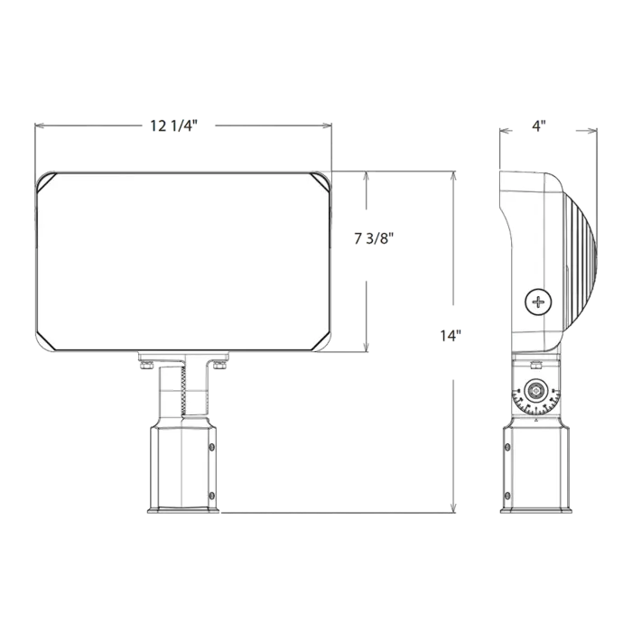RAB Lighting X34XXL - 160/140/120W - 3000K/4000K/5000K - Bronze - 120V