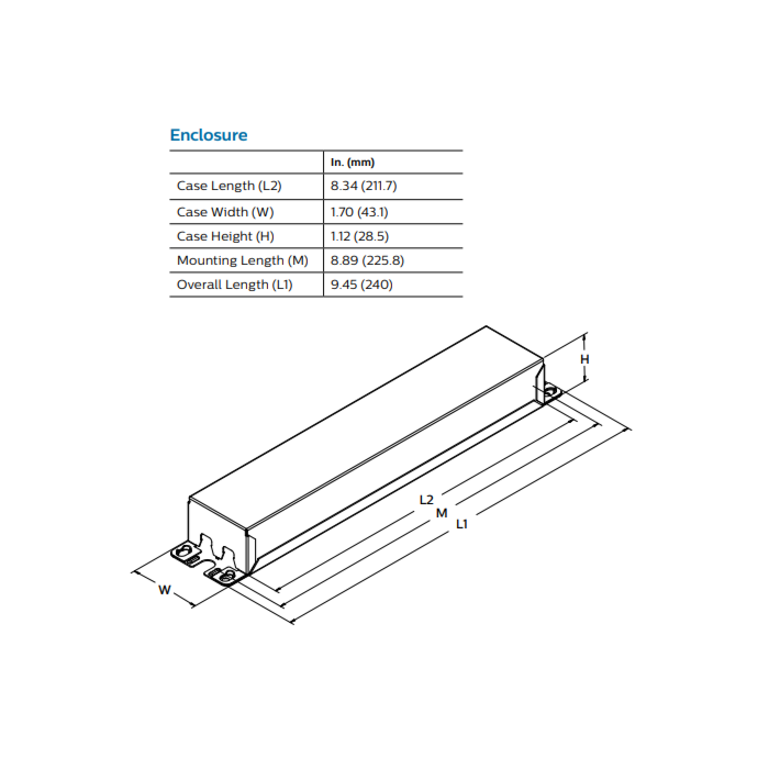 Advance XI100C410V024FNS1 Xitanium 100w Hybrid LED Driver	