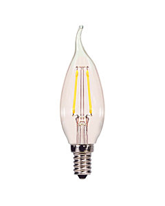 Satco S29921 LED CA11 Bulb - 2.5W CFC/LED/CL/27K/120V - THREE UNITS Remaining!!!