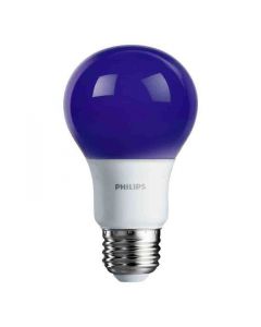 Philips 580423 A19 LED Bulb - 8A19/LED/PURPLE/ND 120V 4/1FB
