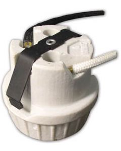 4KV HID Medium Base Socket - Snap In - With Leads