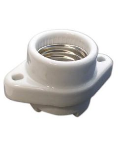 Porcelain Medium Base (E26) Socketwith Flange Mounting & Terminal Screws