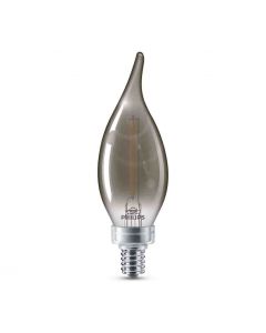 Philips 543173 Dimmable BA11 LED Bulb - 3BA11/MOD/840/E12/CL/GL/DIM 8/1BC 120V