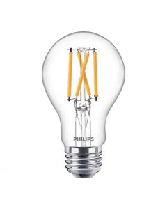 Philips 549238 Dimmable A19 LED Bulb - 8.8A19/PER/950/CL/G/E26/DIM 1FB T20 120V