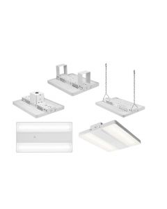 Sylvania 63110 - LED Highbay Linear, 6A Luminaire, 85W, 120-347V, Dimmable, 4000K, White Finish