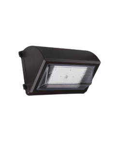Satco 65-762 Emergency LED Cutoff Wall Pack; CCT Selectable 3K/4K/5K; Wattage Adjustable; Bypassable Photocell; 120-277 Volt