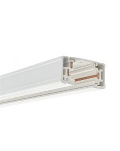 Nora NT-310W - White Straight Connector for 1 Circuit Track