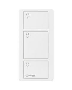 Lutron Pico PJ2‑3B‑GWH‑L01 3 Button w/ Light Icons Controller - White
