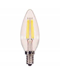 Satco S21268 LED C11 Bulb - 4B11/LED/950/CL/120V/E12