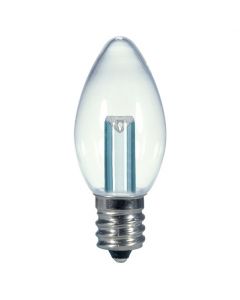 Satco S9156 LED C7 Bulb - 0.5W C7/CL/LED/120V/CD