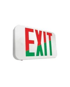 Sure-Lites APX7RG APXRG Series Exit Sign, Nickel Cadmium battery, Universal, Field Selectable Red or Green, White