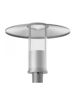 Westgate GPH-12-40W-MCTP-GY - Modern Top-Hat Post-Top Area Light with Indirect Light Source