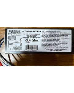 Sylvania Quicktronic QTP1X39MH/SM-UNV-F (51990) M130 / C130 Electronic Metal Halide (MH) Ballast