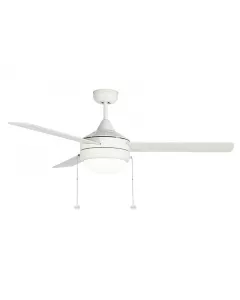 Westgate MFG WFL-112-PC-3B-52-MCT-WH-WH - 52in. White Finish 3-Blade Ceiling Fan & Light, 20W, 3000K/4000K/5000K
