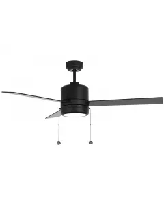 Westgate MFG WFL-115-PC-3B-52-MCT-BK-BK - 52in Black Finish 3-Blade Ceiling Fan & Light, 20W, 3000K/4000K/5000K