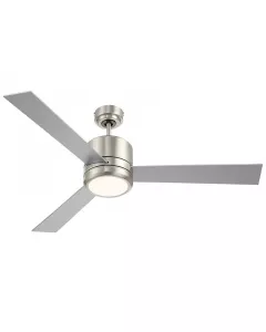 Westgate MFG WFL-116-WS-3B-52-30K-BN-RWS - 52in Reversible Rosewood & Silver Finish Plywood 3-Blade Ceiling & Light
