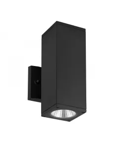 Westgate MFG WMCS-UDL-MCT-BK-DT - 3.5in 3CCT-Selectable LED Outdoor Square Cylinder Up/Downlight, 24W, Black