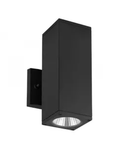 Westgate MFG WMCS-UDL-RGBW-BK - 3.5in RGBW-Selectable LED Outdoor Square Cylinder Up/Downlight, 24W, Black