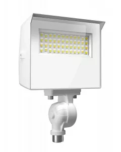 RAB X22-20W LED Flood Light - 1,310-3,120 Lumens - 20/17/13/10 Watts -3000K/4000K/5000K - White - 120V
