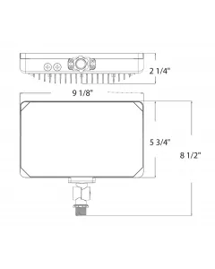 RAB Lighting X34M - 65/55/45W - 3000K/4000K/5000K - Bronze - 120V