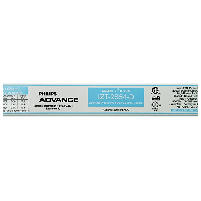IZT-2S54-D | IZT-2S54-D Ballast | Advance Mark 7 0-10V IZT-2S54-D