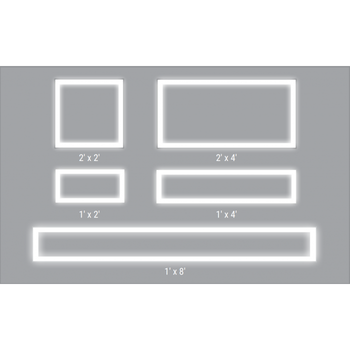 Metalux 22SFS-L3C4-UNV Surround Frame 2x2