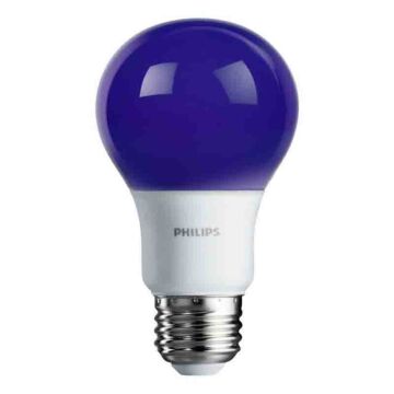 Philips 580423 A19 LED Bulb - 8A19/LED/PURPLE/ND 120V 4/1FB - *DISCONTINUED*