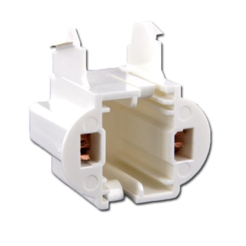 CF13 - 2-Pin Horizontal Snap-In CFL Socket - Unshunted - *DISCONTINUED*