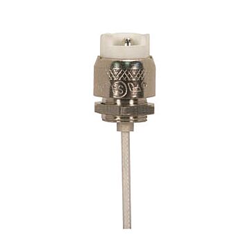 R7s Base Porcelain Halogen Socket with 6" Lead 