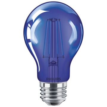 Philips 538231 A19 LED Bulb - 4A19/LED/BLUE/G/E26/ND 6/1BC 120V