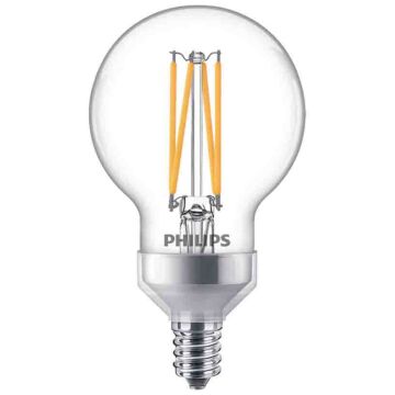 Philips 549303 Dimmable G16.5 LED Bulb - 5.5G16.5/PER/927-922/CL/G/E12/WGX 1FBT20 120V