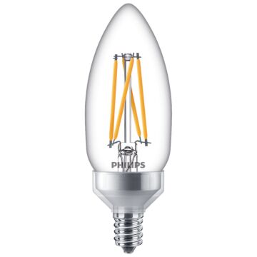 Philips 549329 Dimmable B11 LED Bulb - 2B11/PER/927-922/CL/G/E12/WGX1FB T20 120V - *DISCONTINUED*