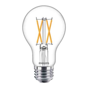 Philips 549493 Dimmable A19 LED Bulb - 8A19/PER/927-922/CL/G/E26/WGX 1FB T20 120V