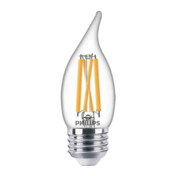Philips 557488 Dimmable BA11 LED Bulb - 6.6BA11/PER/950/CL/G/E26/DIM 1FB T20 120V