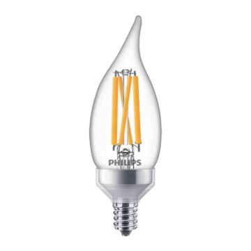 Philips 557496 Dimmable BA11 LED Bulb - 6.6BA11/PER/950/CL/G/E12/DIM 1FB T20 120V