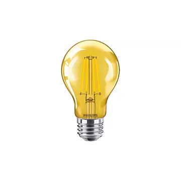 Philips 568857 4A19/PER/YELLOW/G/E26/ND 4/1PF A19 bulb