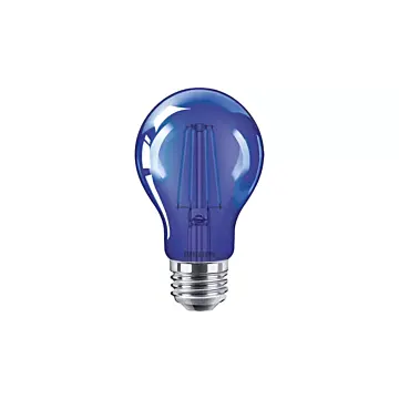 Philips 568865 4A19/PER/BLUE/G/E26/ND 4/1PF A19 bulb